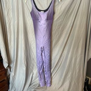 NWT YITTY Lavender Geometric Jumpsuit Size XS (4)